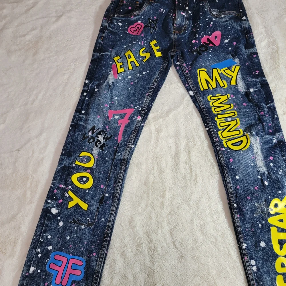 Evolution in Design Girls Blue Jeans Stretch Size 16 Girl Regular Length - Picture 7 of 9